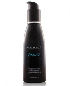 Wicked Sensual Care Collection Fragrance Free 4 oz Lubricant - AQUA - Water-Based