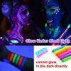 12Pcs Glow in The Dark Face Body Paint, UV Black Light Glow Makeup Kit